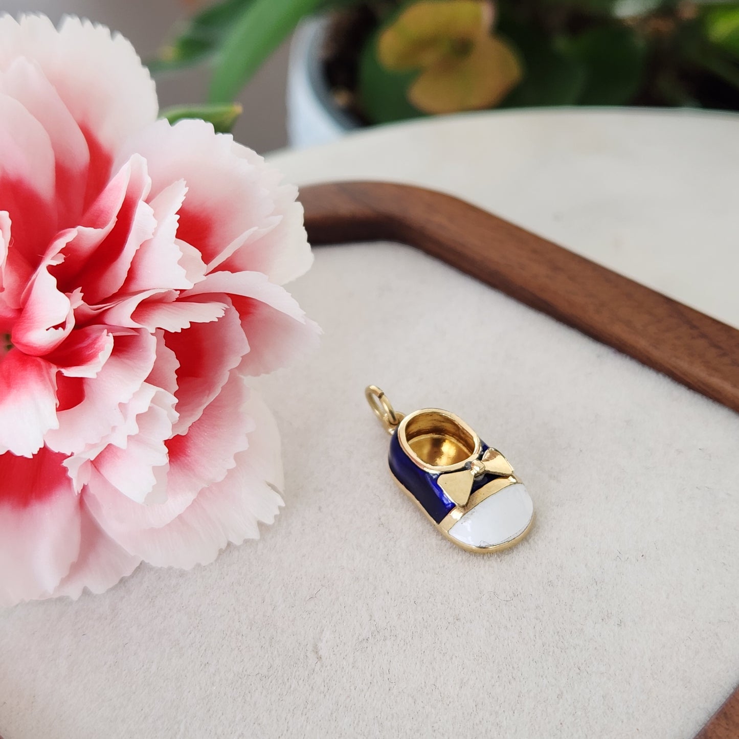 Enamel Baby Shoe