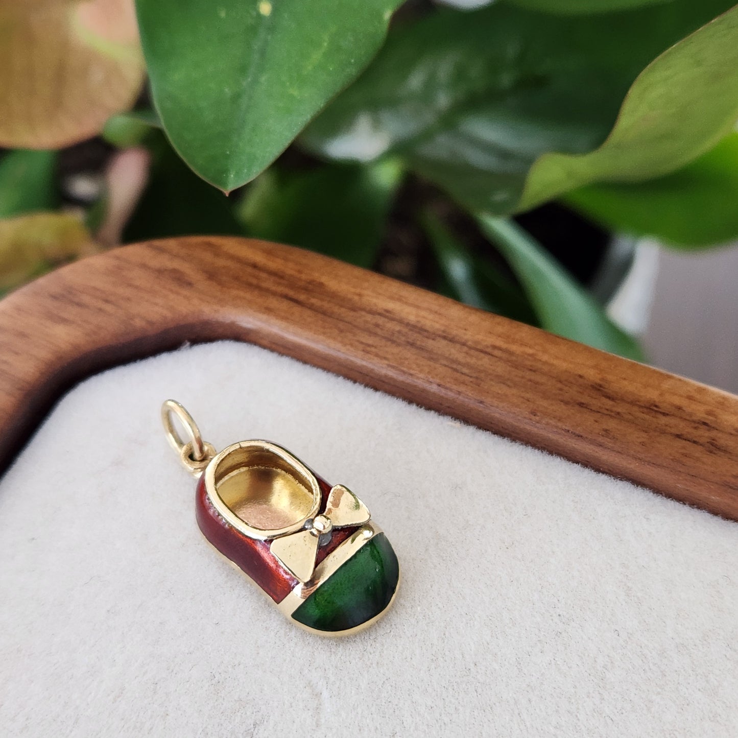 Enamel Baby Shoe