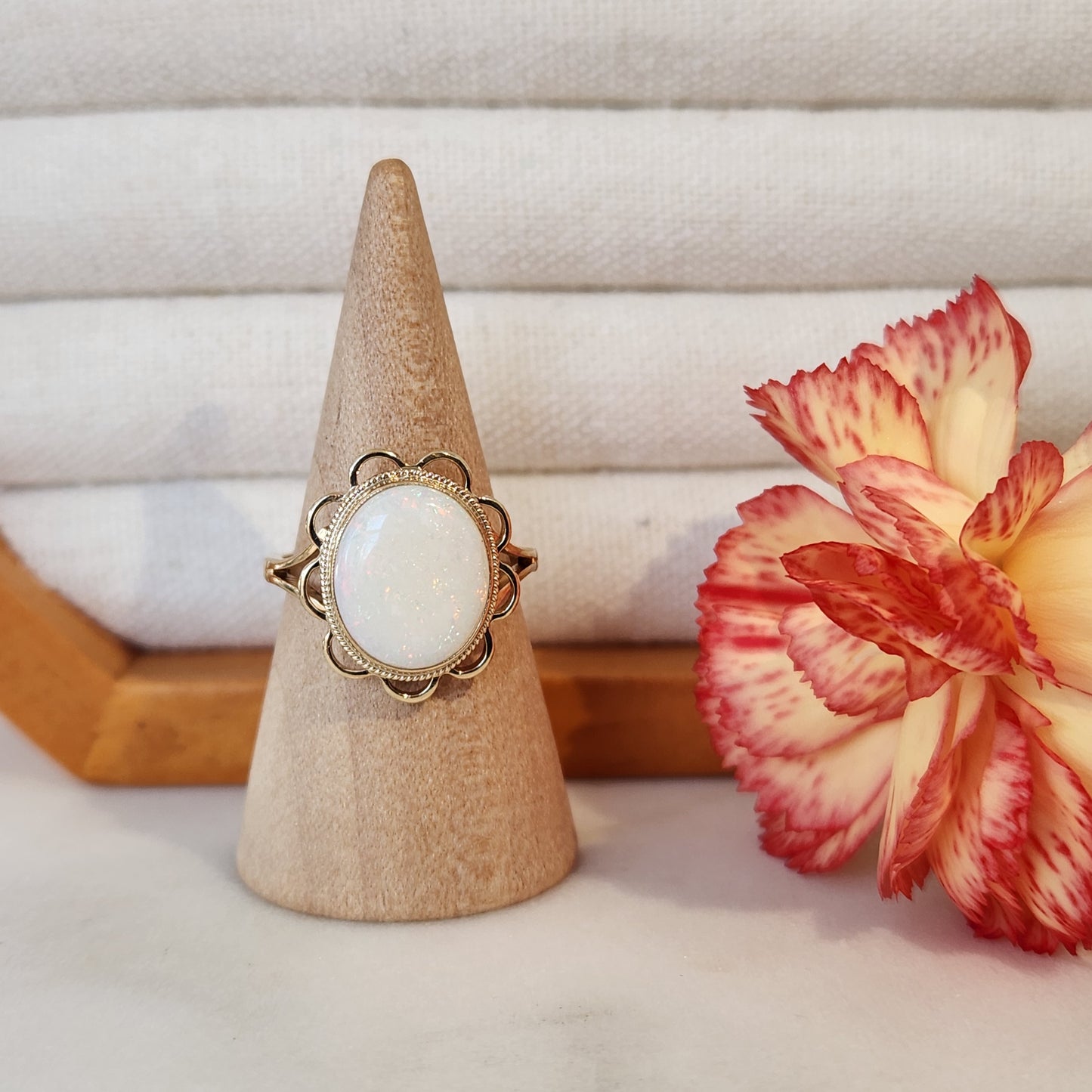 Opal and Yellow Gold Vintage Ring