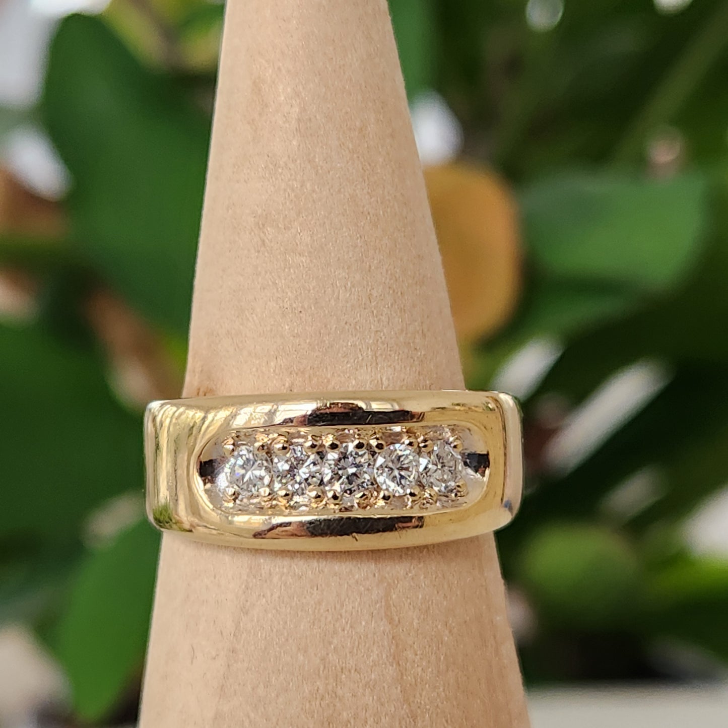 Wide Diamond Ring
