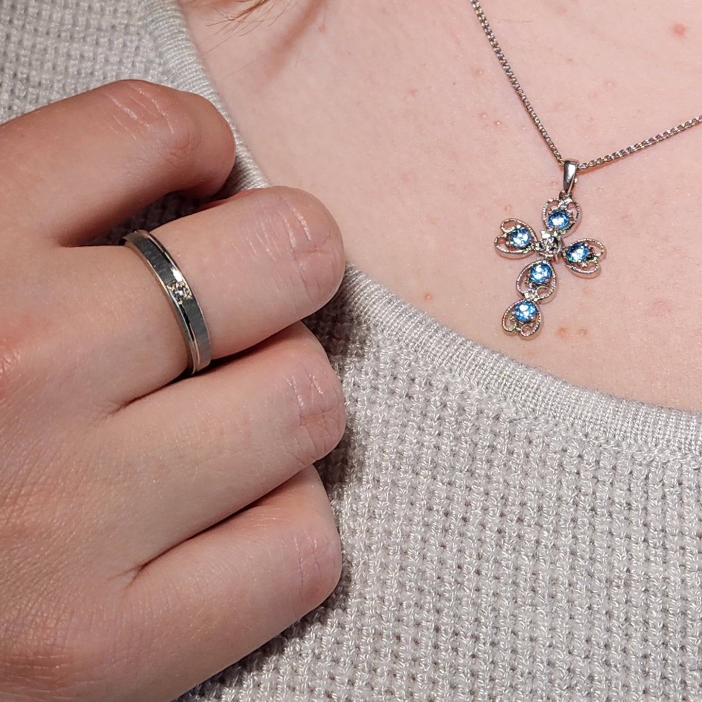 Diamond Textured Ring