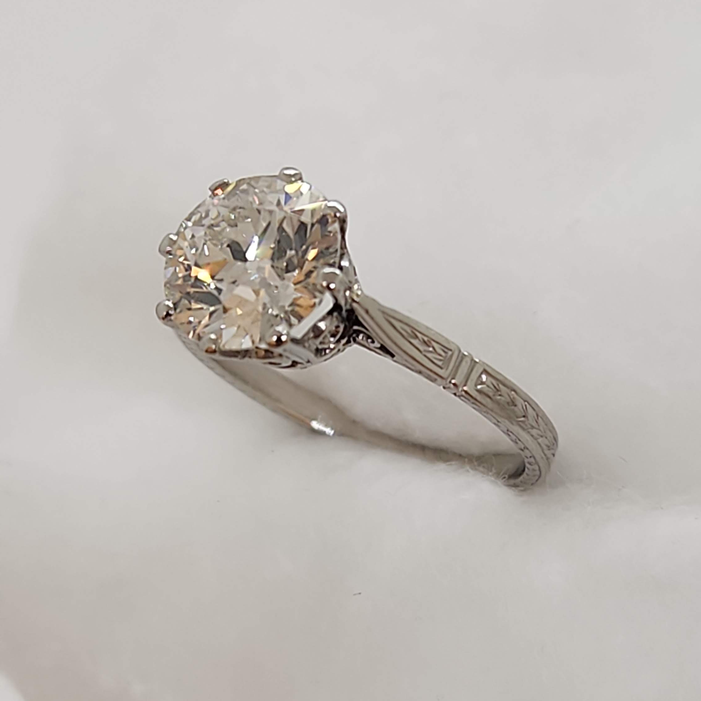 Solitaire Platinum Diamond Ring