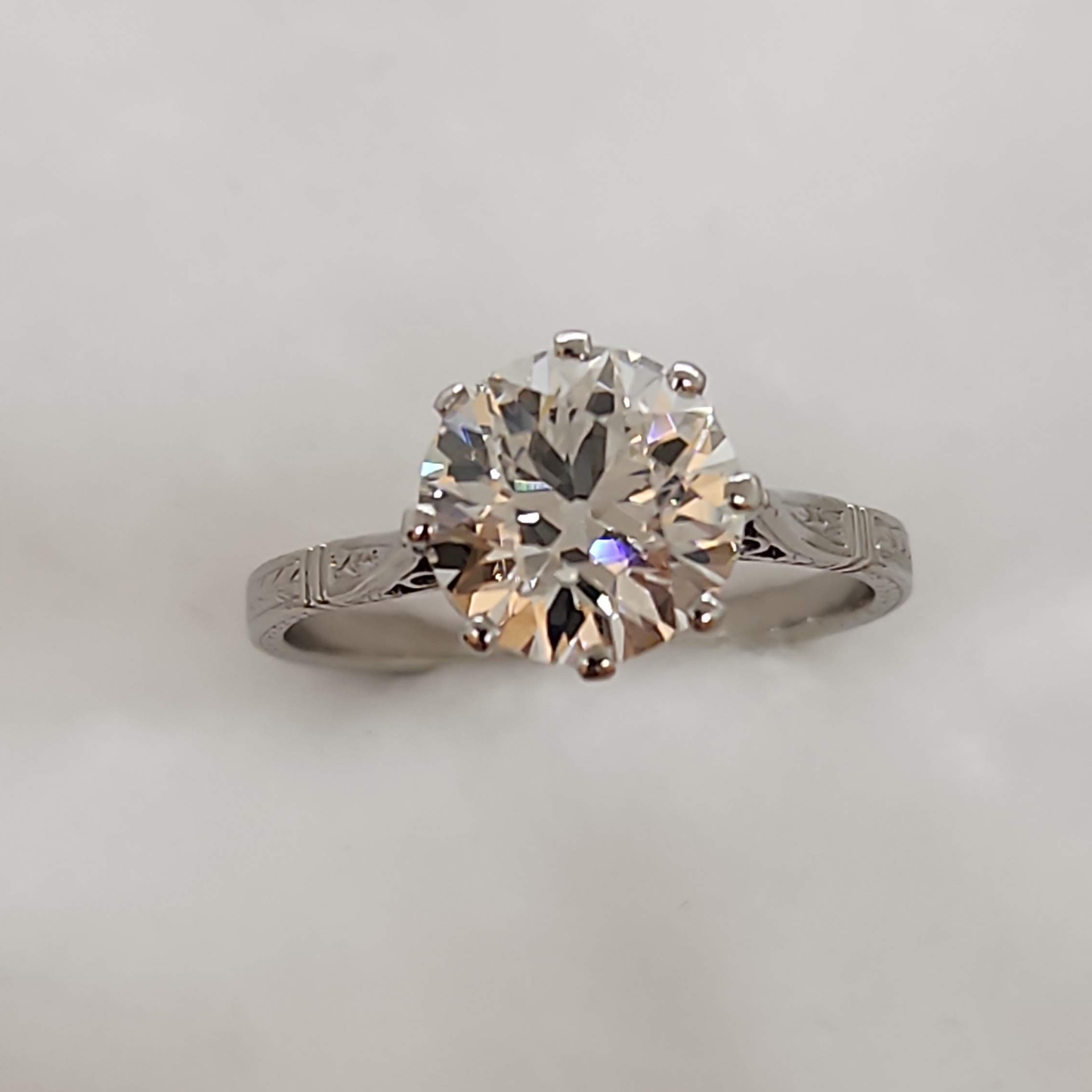 Solitaire Platinum Diamond Ring