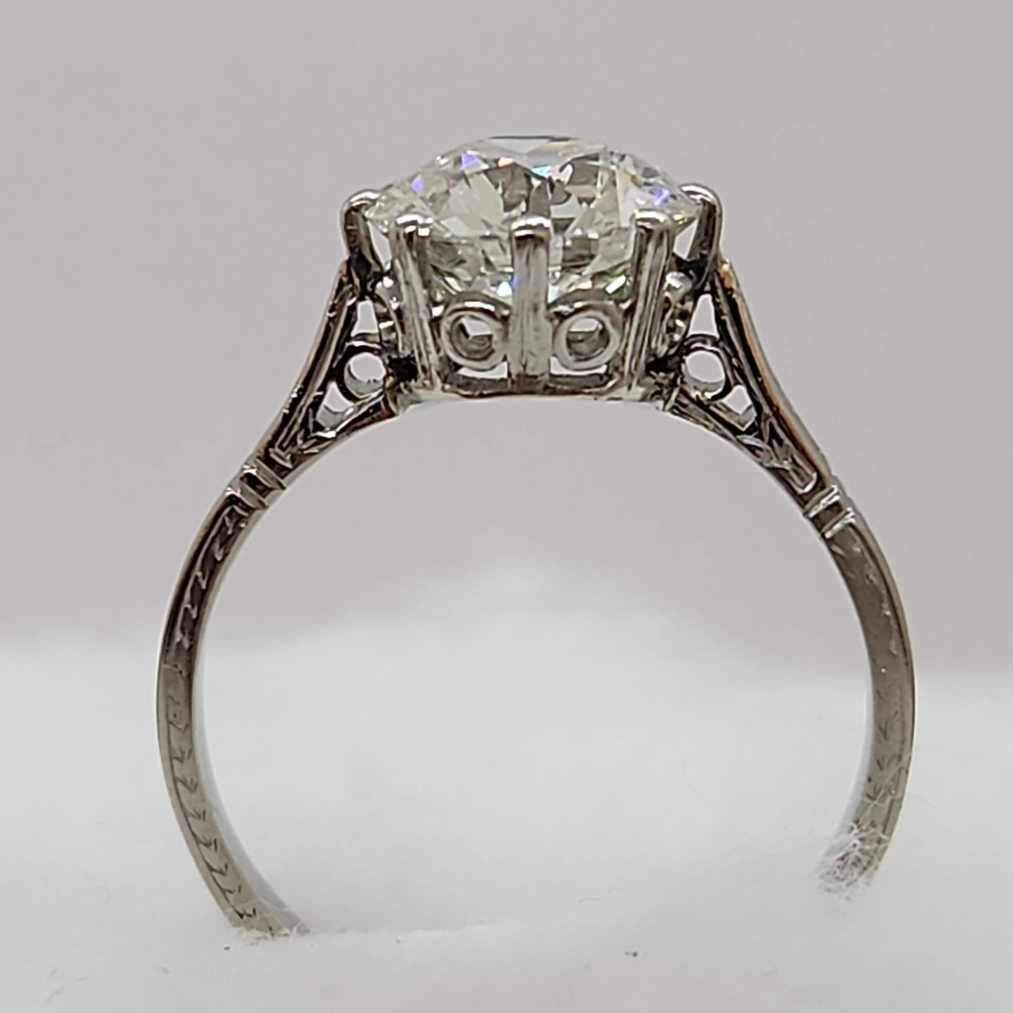 Solitaire Platinum Diamond Ring