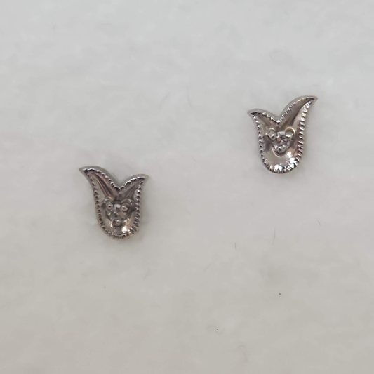 Tulip Diamond Studs