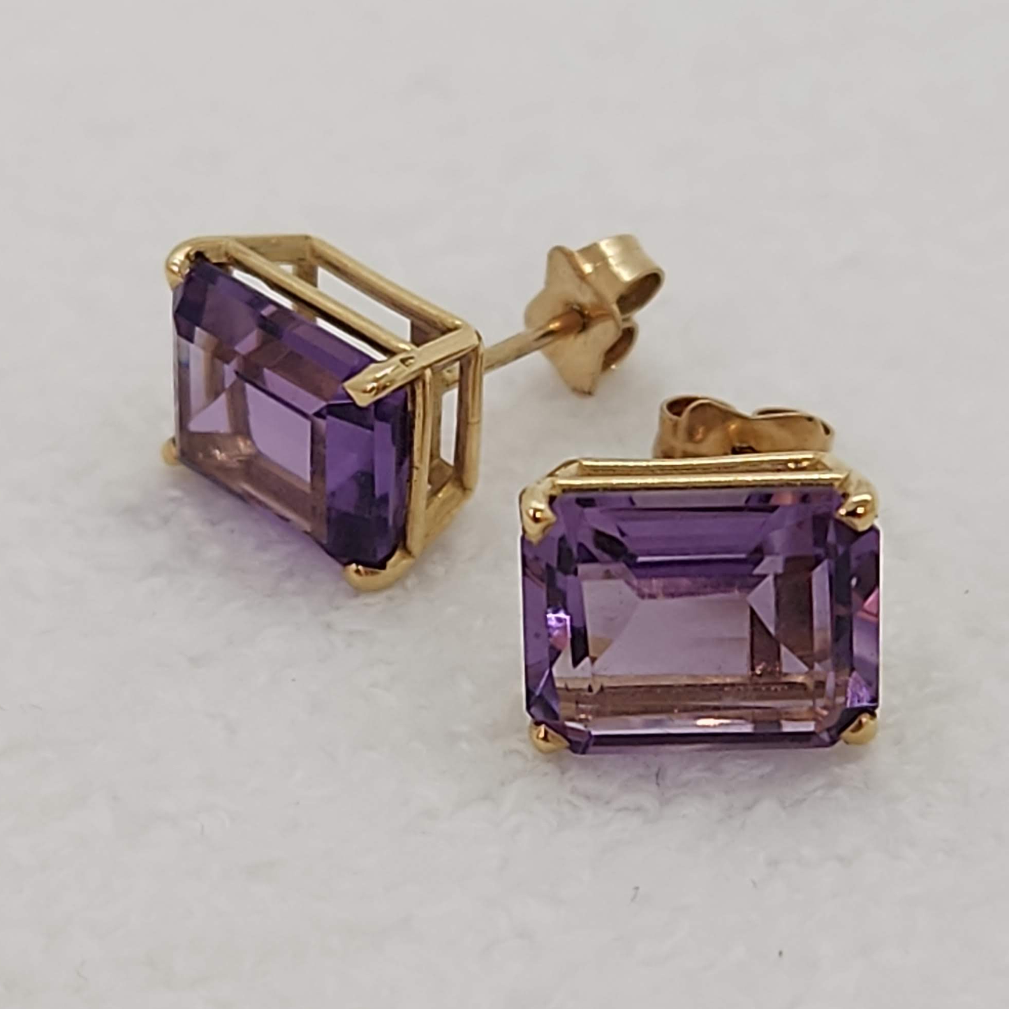 Amethyst Stud Earrings