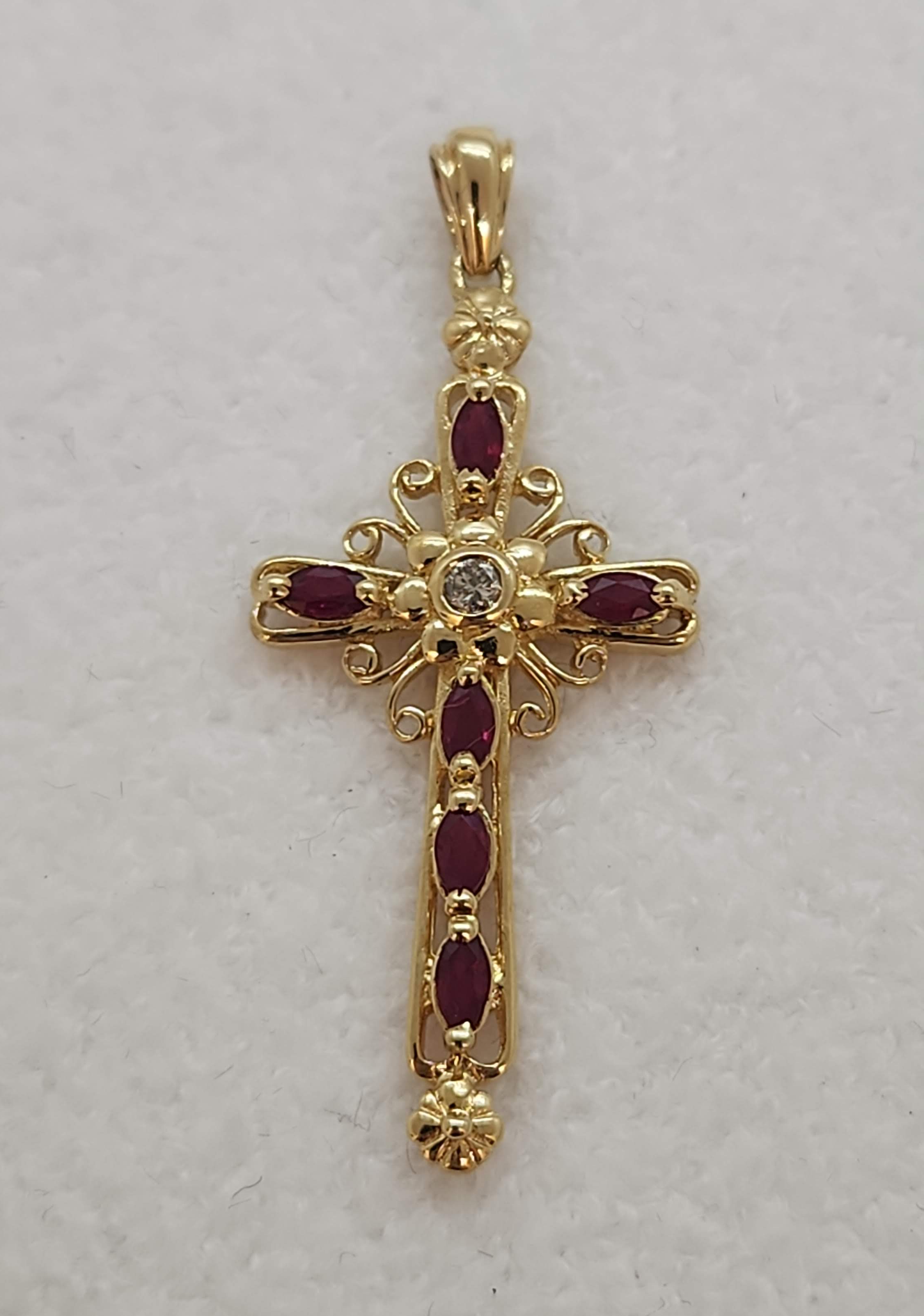 Ruby and Diamond Cross