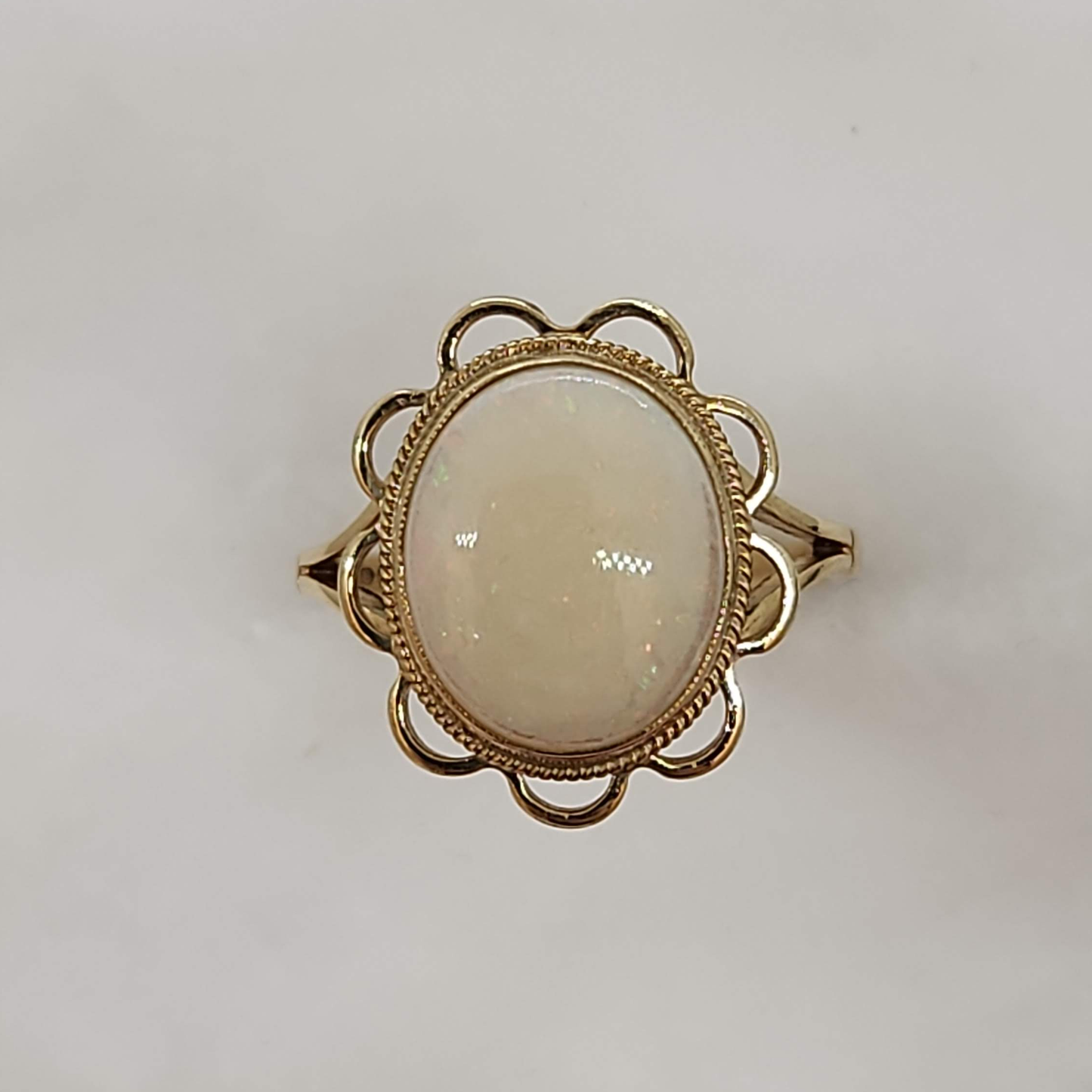 Opal and Yellow Gold Vintage Ring