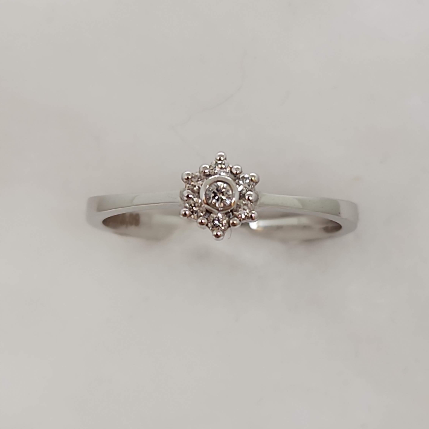 Diamond Snowflake Ring