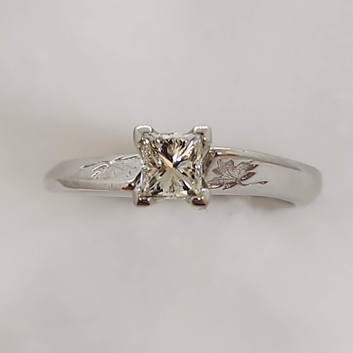 Princess Cut Diamond Canadiana Ring