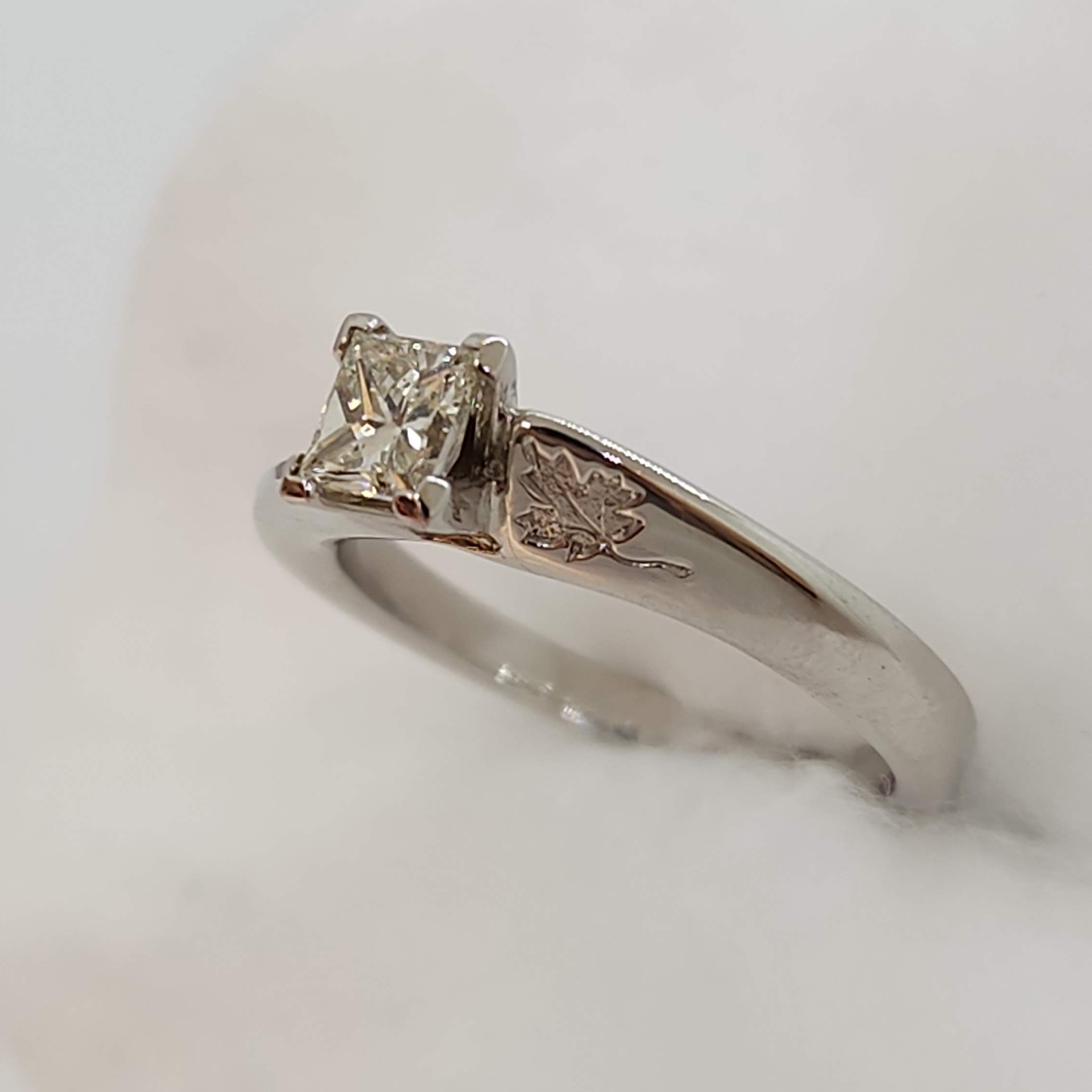 Princess Cut Diamond Canadiana Ring