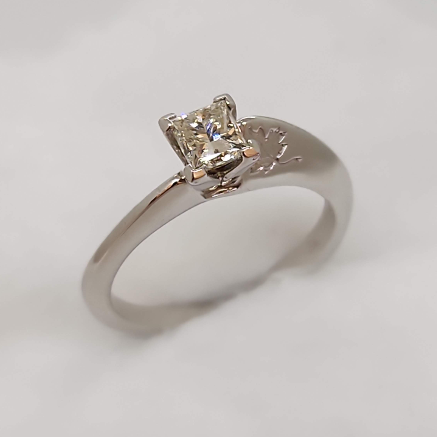 Princess Cut Diamond Canadiana Ring