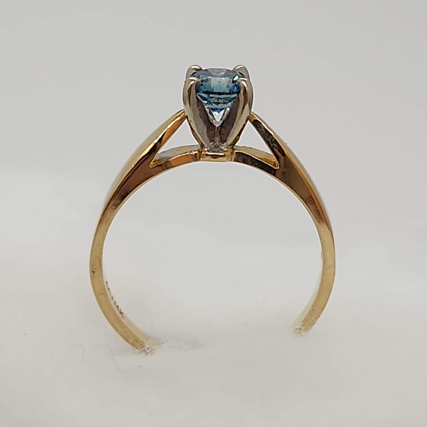 Blue Diamond Ring