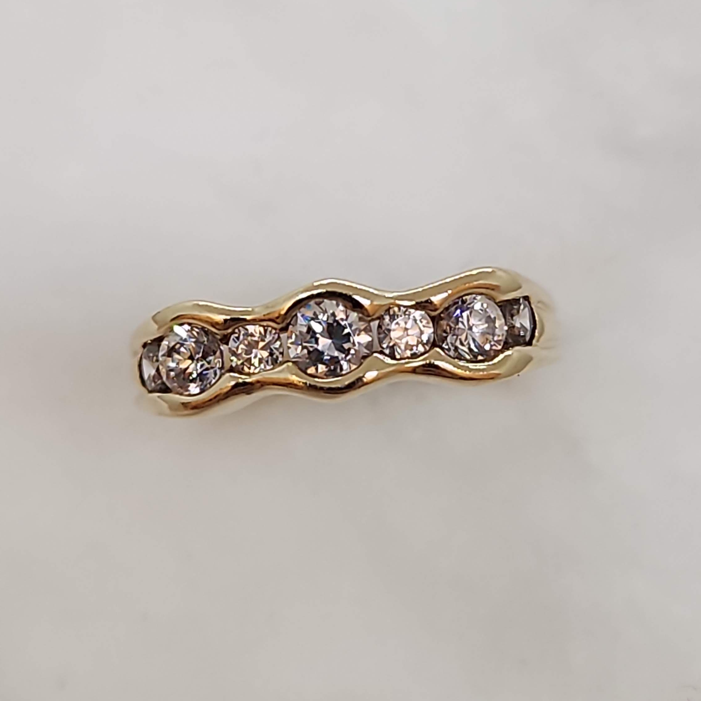 Cubic Zirconia Channel Set Ring