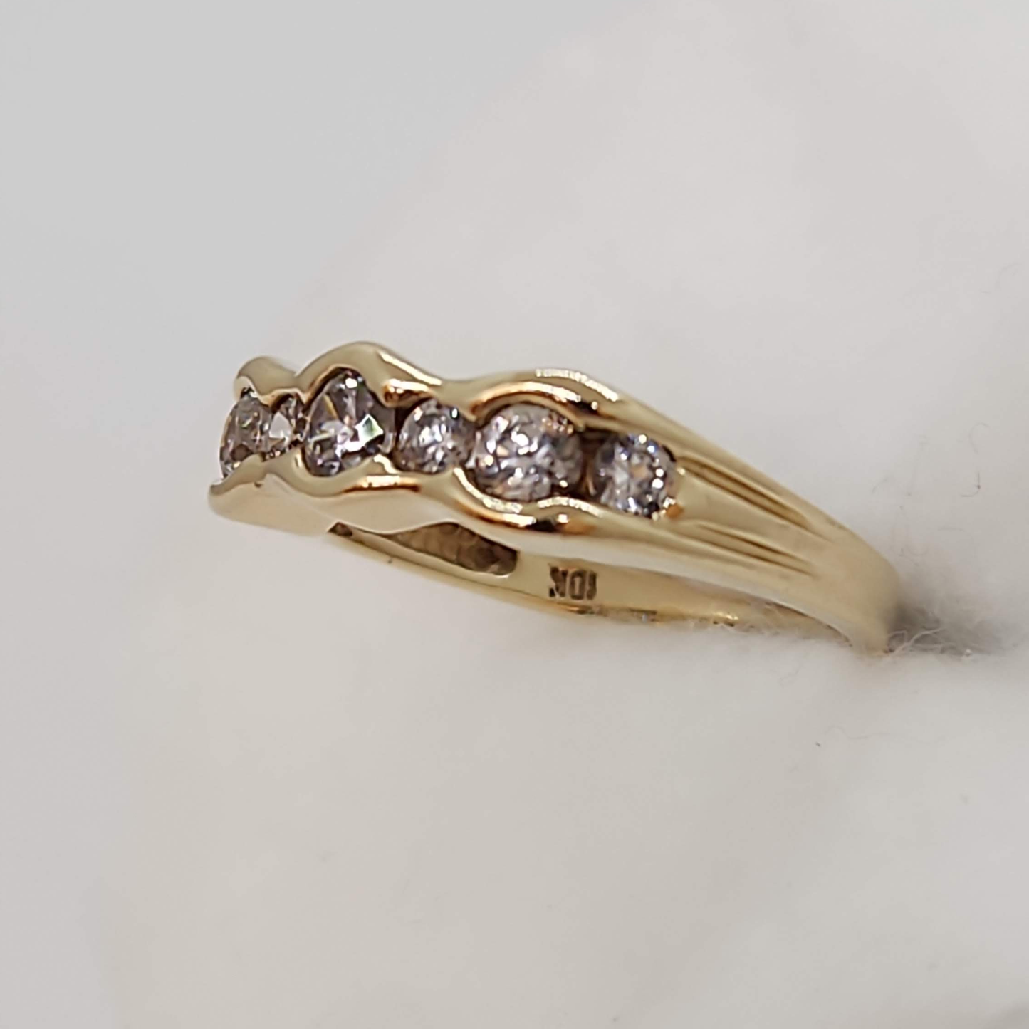 Cubic Zirconia Channel Set Ring