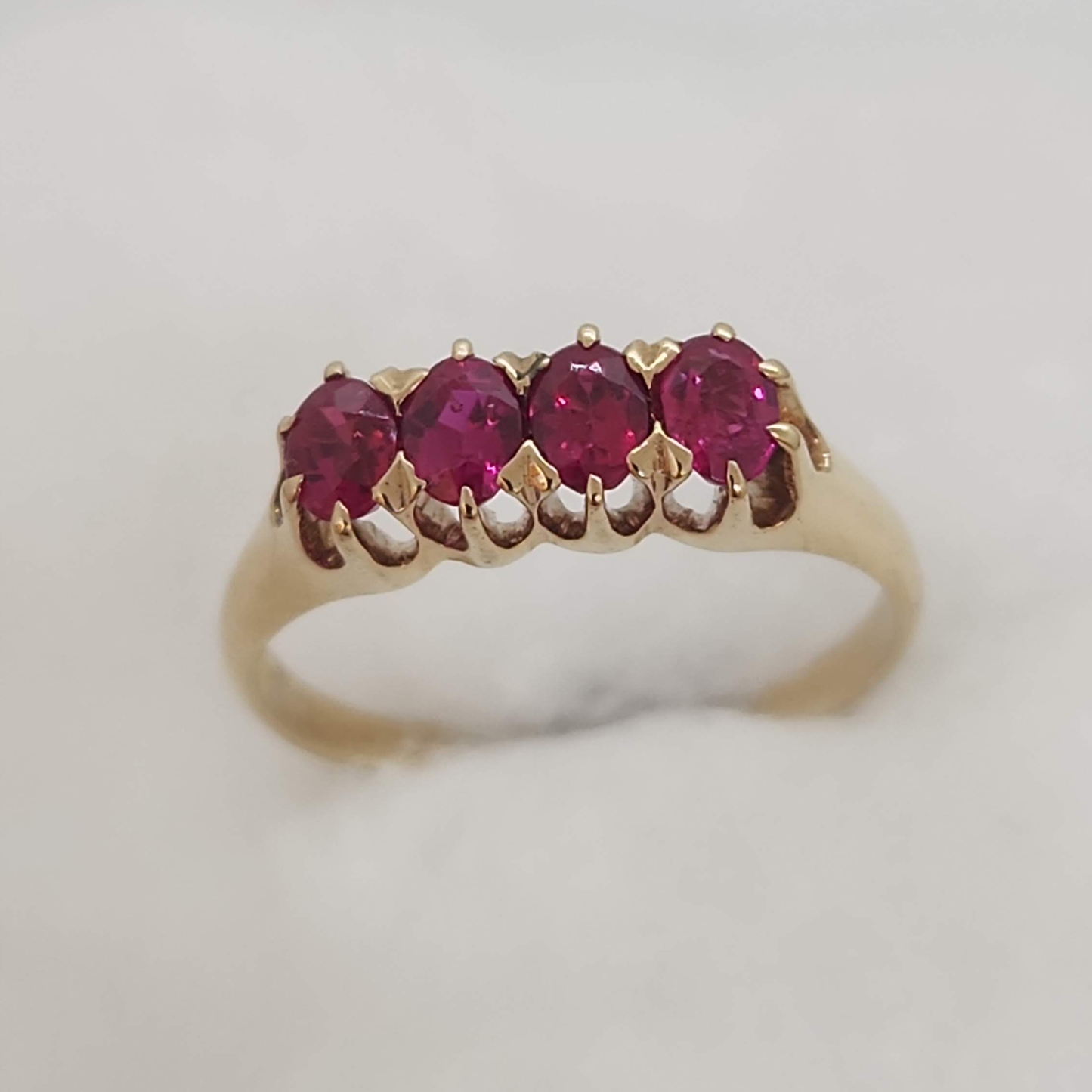 Four Across Ruby Ring