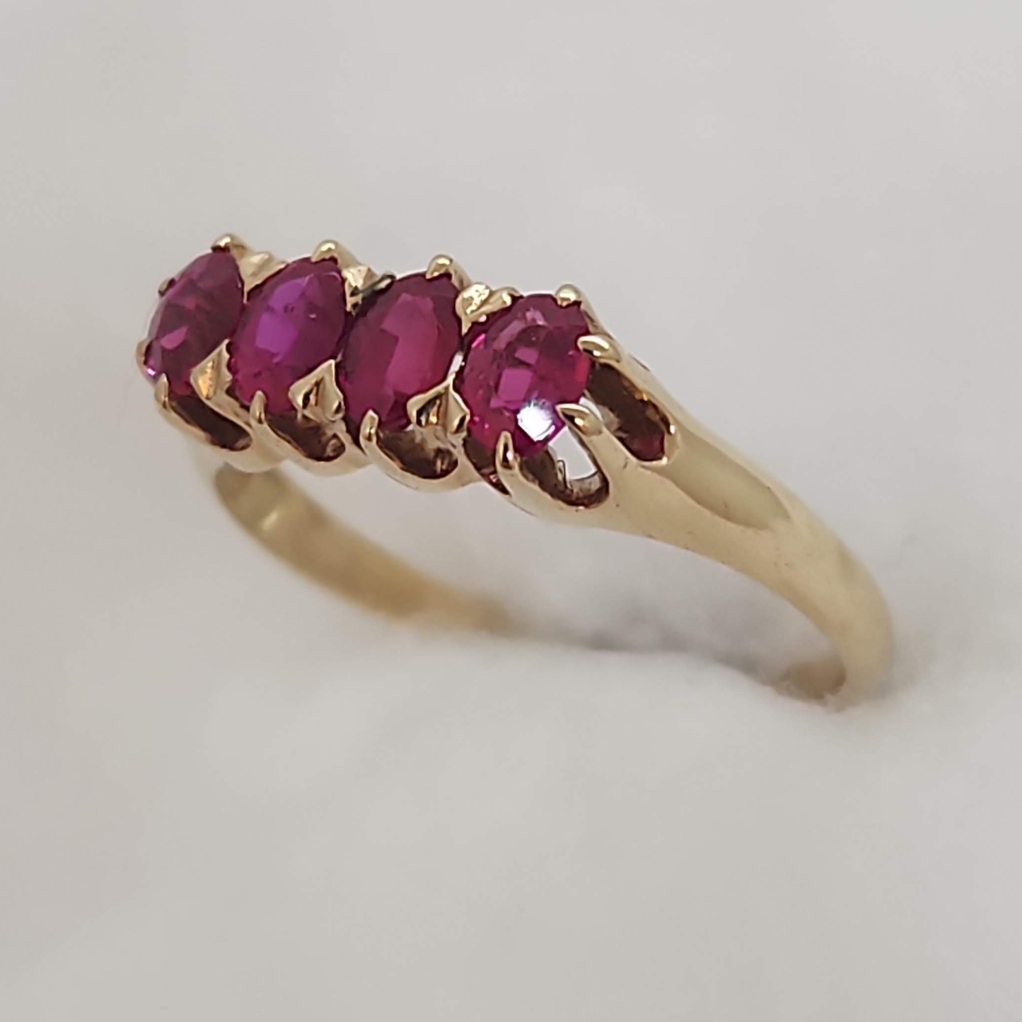 Four Across Ruby Ring