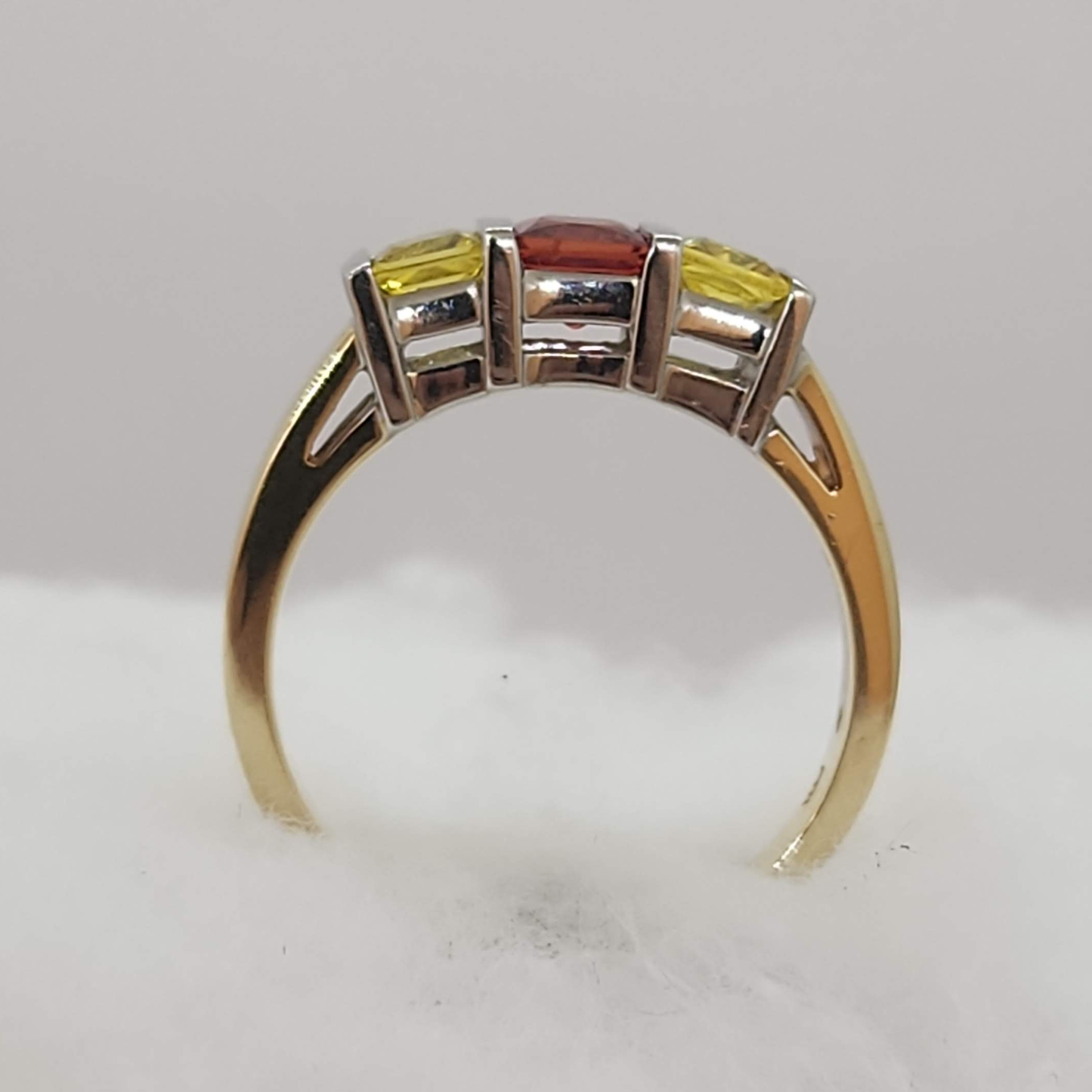 Yellow and Orange Sapphire Band