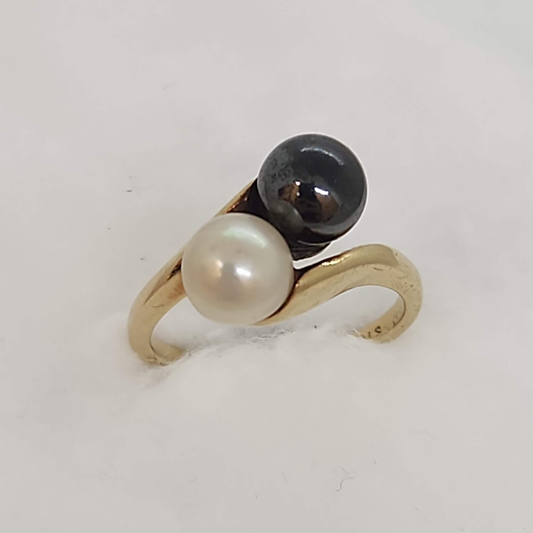 Toi et Moi Pearl Ring