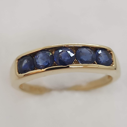 Sapphire Channel Set Ring